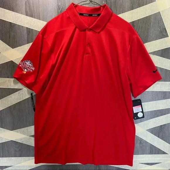 2018 MLB All Star Game NIKE Golf Polo Shirt NWT Washington Nationals Sz Lg - Picture 1 of 5